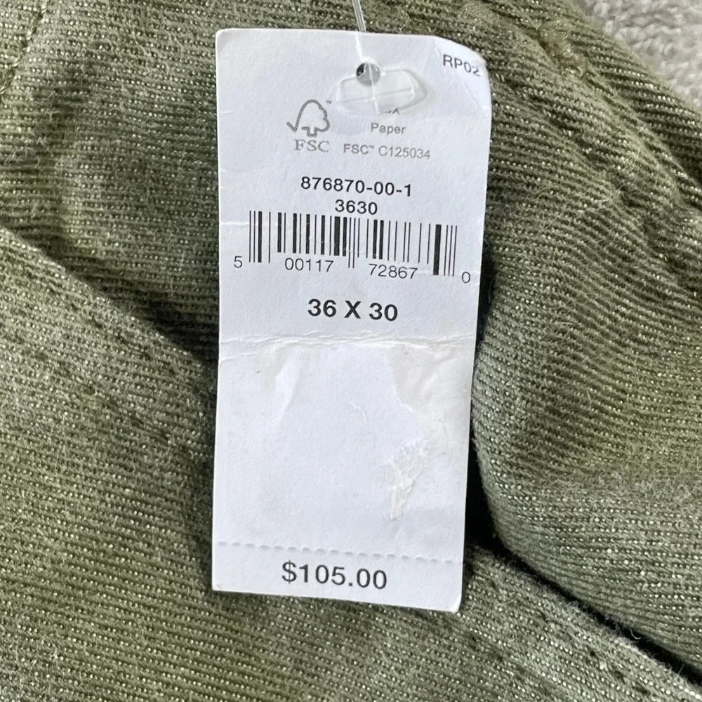 Banana Republic Surplus Cargo Pants Mens 36x30 Green Tapered Military Casual